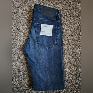 NWT AG The Stockton Skinny AG-ED Blue Denim Cotton Jeans 28W 32L